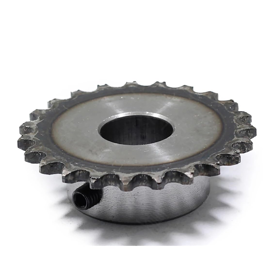 Piñón para cadena de rodillos dentada, Piñón de cadena rodillos 46-60 dientes 25H 04C Precisión 2 puntos 45 Acero 10-15 mm diámetro(60 Teeth,12mm)