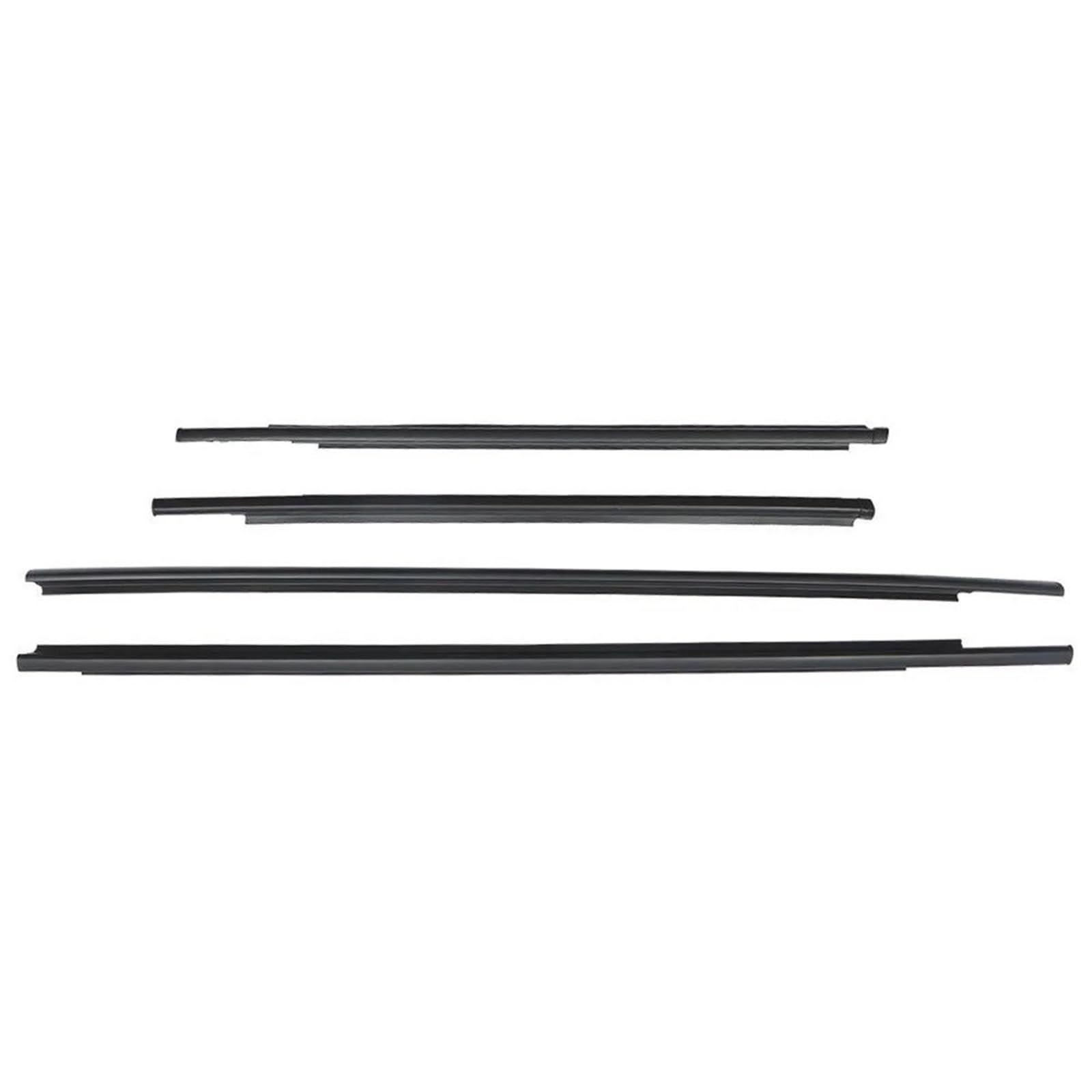 Nmjlqw One Color 4Pcs Car Outer Windows Rubber Weatherstrip Waterproof Pressure Sealing Strip For Toyota For Yaris Sedan 2007-2016
