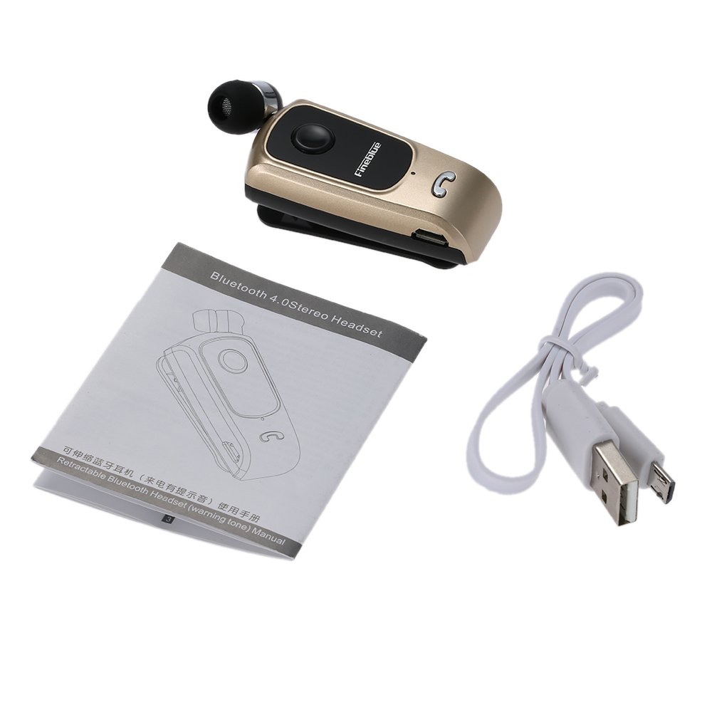 Casque Bluetooth Mono Écouteur F920 – Télescopique, Anti-Perte, Pour Business & IOS