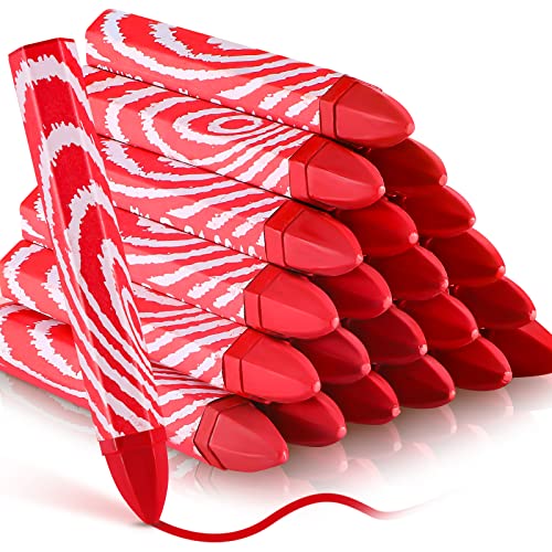 Tudomro 24 Pcs Lumber Crayons Bulk Wax Tire Marker Drawing Crayons for Marking on Lumber Metal Wood Carton Ceramics Glass Plastic, 3.94 x 0.55 Inch (Red)
