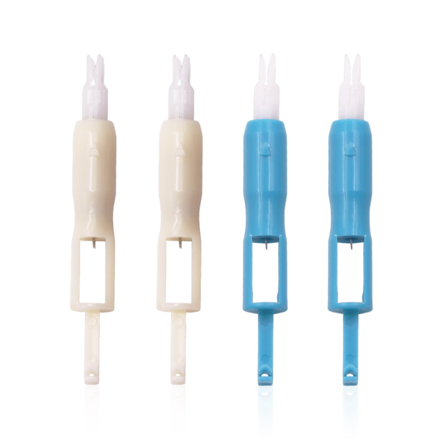 YSDYY 4 Piece Needle And Thread Auxiliary, Sewing Tools, Household Threading Device, Quick Threading Device, Plastic Threading Device