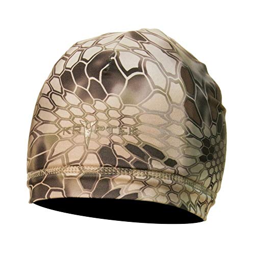 Kryptek Debossed Reversible Camo Hunting Beanie (Highlander, One Size)