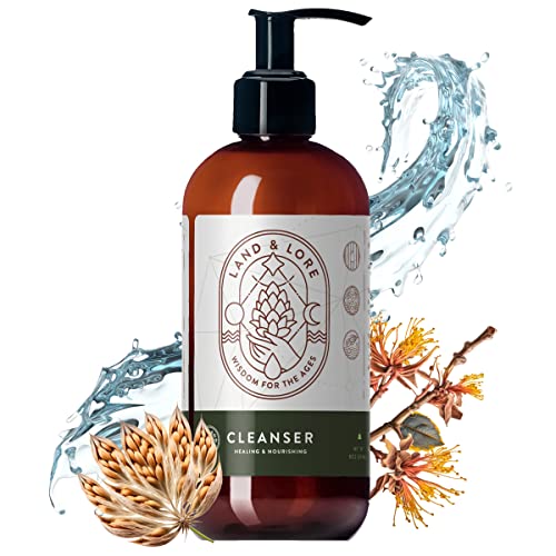 Land & Lore Ultra-Premium Men's Botanical Facial Cleanser - Facial Wash For Men - Natural Skin Care For Men - Men’s Skincare Set - Organic Face Scrub - Nutrient Rich Face Wash - Plant Based Vegan Ingredients - Men’s Care - Anti Aging Hyaluronic Acid - For All Skin - Gentle Exfoliator - Acne & Oil Control #TOP12