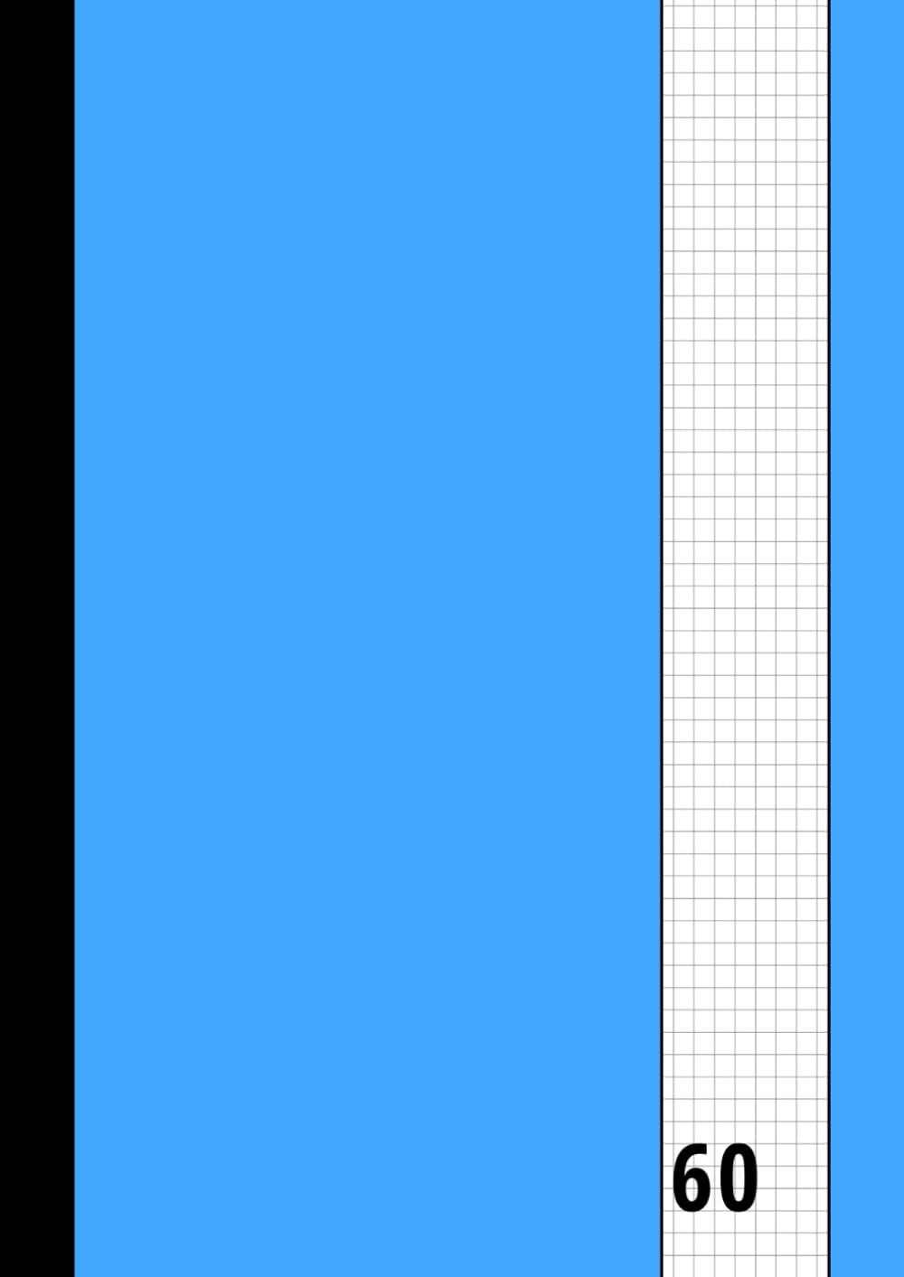 60 - Grid : Graph Paper Notebook – Light Blue
