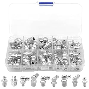 GYSRXS 45 Stück Schmiernippel Sortiment M6 M8 M10