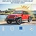 XCBYT Car Window Shades - 2019-2024 Jeep Wrangler JK JL and Gladiator JT Privacy Curtains, Dual Purpose Window Covers, Side Window Sun Shade for Breastfeeding, Napping, Dressing, Camping
