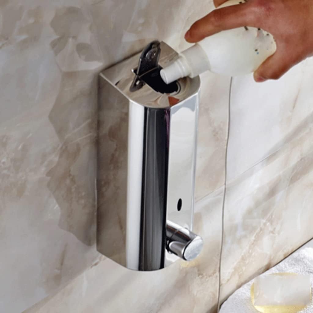 Dispenser Sapone Bagno Cucina Distributore di Sapone Semplice Distributore di Sapone con Pompa Manuale Distributore di Sapone Ricaricabile Dispenser Sapone(Double Head)