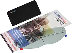 Película fotocrômica e antiembaçamento para capacete de motocicleta, viseira de capacete, película de transição para viseira de lente de um claro para um índigo, fique transparente em ambientes