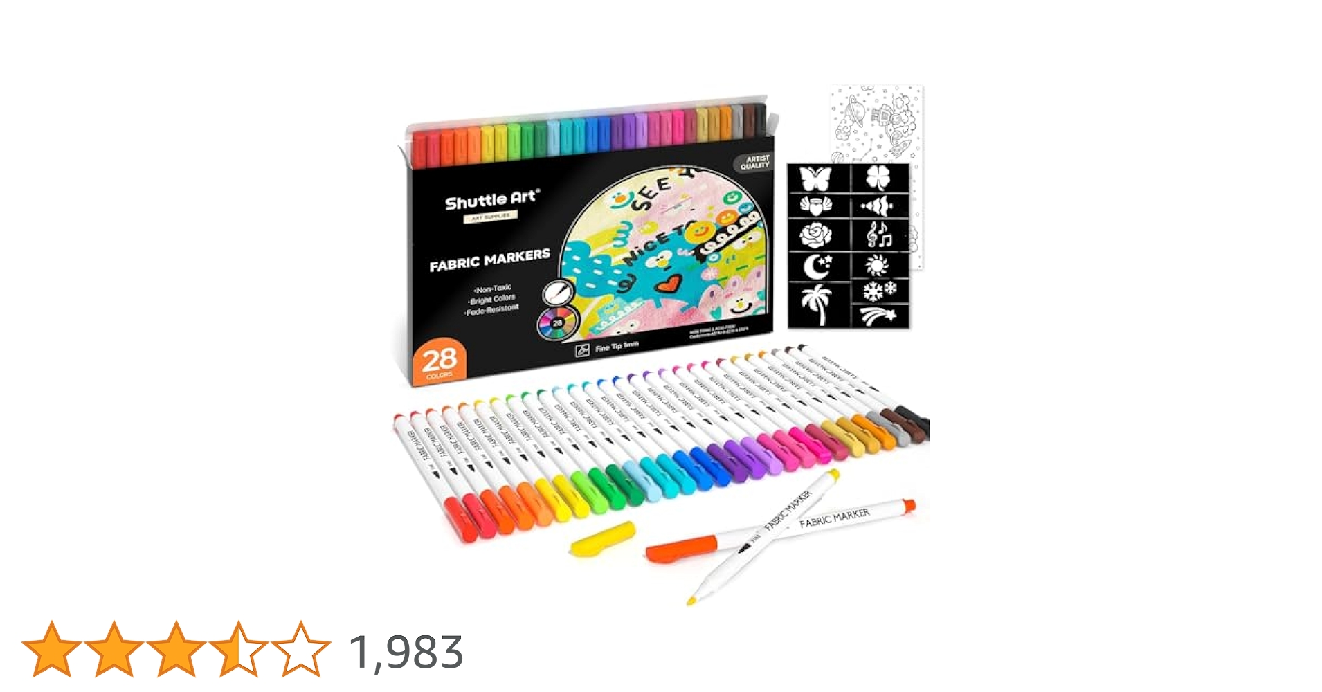 【再値下げ】春画　布製手書き　１２画像 Amazon.co.jp: Shuttle Art 布用 ペン 28色セット 布に書ける