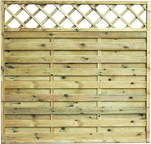 Pannello quadrato 180x180 cm in legno di pino impregnato Barriera frangivento Quadro Lasa