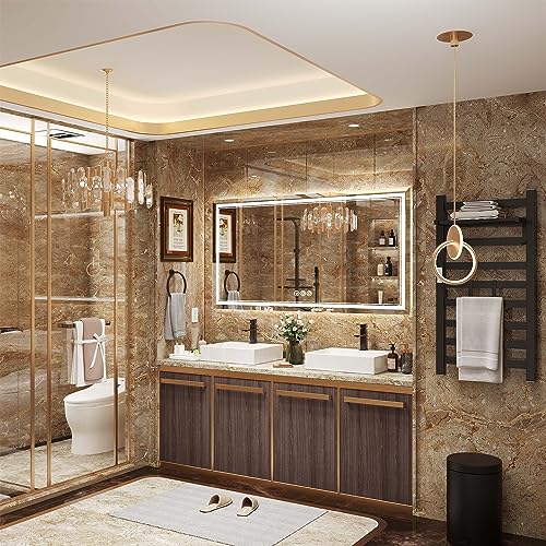 Ratsamee 55X30 Inch Led Mirror For Bathroom With Front Light And Backlit thumb #1