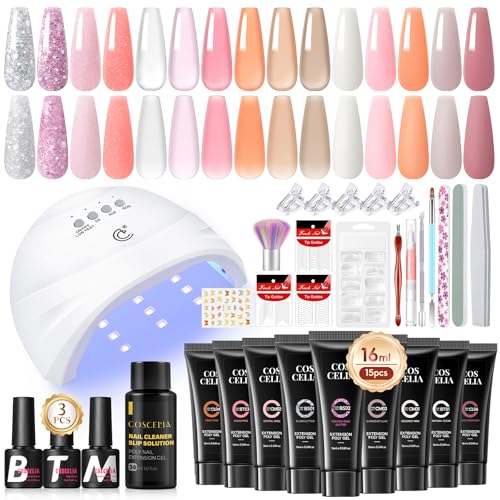 Saint-Acior Kit Uñas de Gel Marca COSCELIA