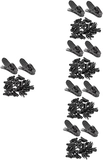 ERINGOGO 100 Peças Clipe De Microfone Clipes De Gravata De Microfone Clipes De Fio De Microfone Clipes De Gravata De Lapela Clipes De Plástico De Microfone De Lapela Clipe De Suporte De