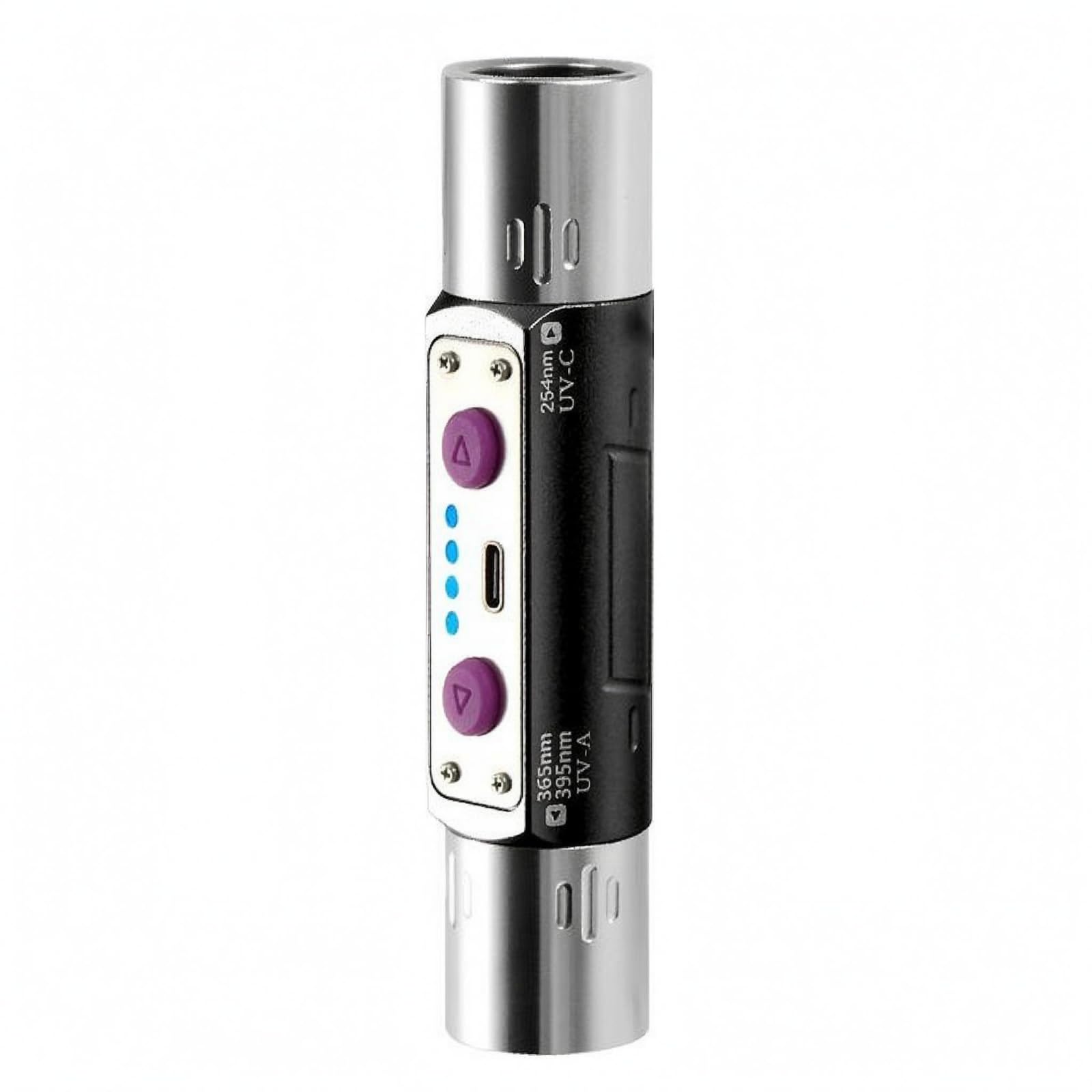 ATORSE Type-C Charging Two Wavelength LED Battery Indicator Lights Rechargeable LED Side Buttons Handheld Tool, Black-image-11