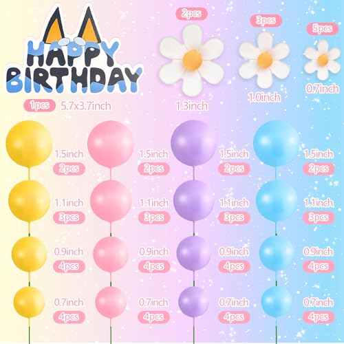 Boho Cake Topper 63 Pcs