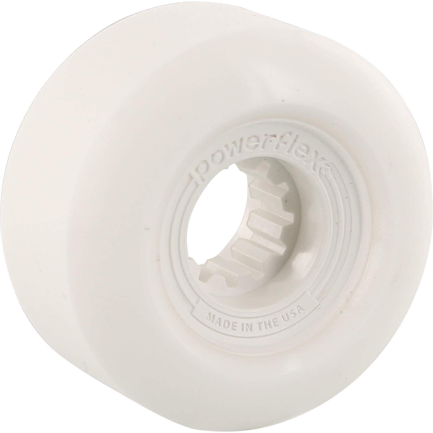 Powerflex Skateboards Gumball White Skateboard Wheels - 58mm 83b (Set of 4)