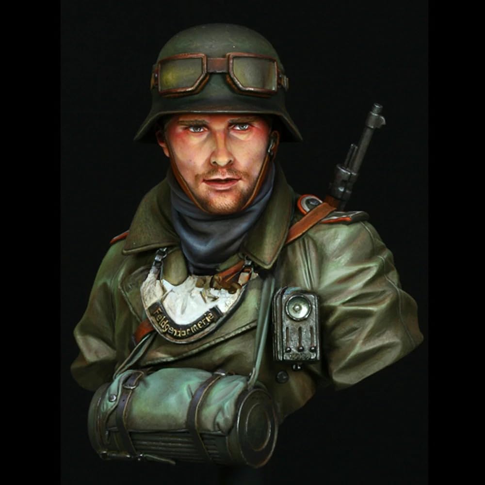 1/10 WWII soldier, Resin Model figure Bust, Military theme, Unassembled and unpainted kit