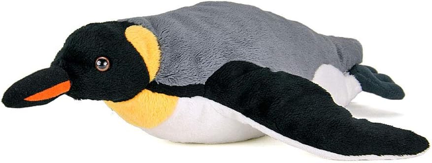 Amazon カロラータ キングペンギン 親 ぬいぐるみ スイミング 28cm 8cm 32cm 動物 リアル おもちゃ 子供向け アニマル プレゼント 海の生き物 ぬいぐるみ おもちゃ