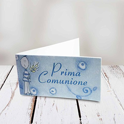 Kamiustore Bigliettini comunione bimbo/bimba in 3