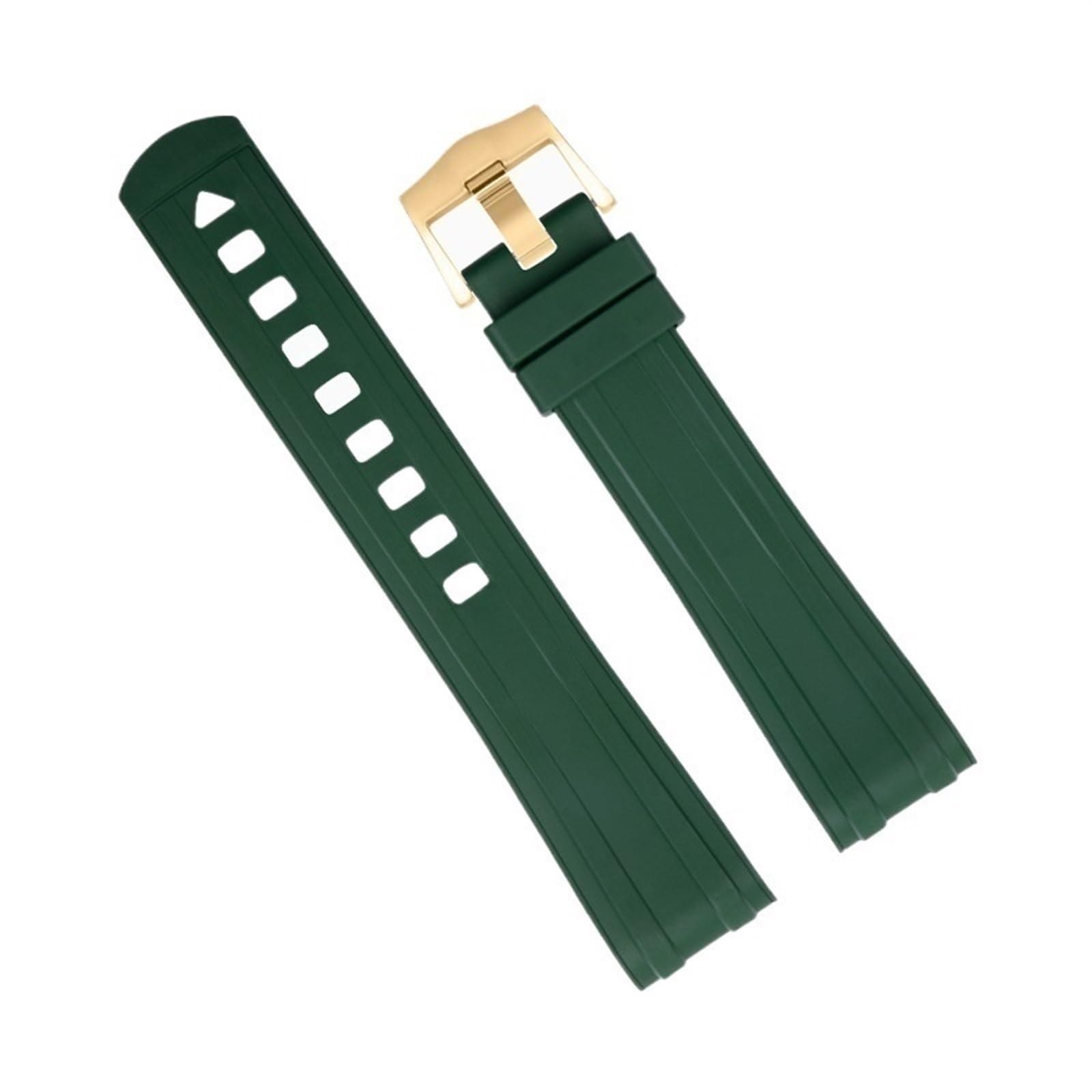 20mm Nuovo Curvo Punta Qualità FKM Fluoro Gomma Cinturini Per Omega Seamaster 300 Cinturino Immersione Cinturino Fibbia Bracciali