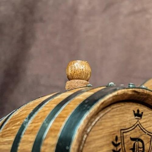 Miniatura 6 de Barril de envejecimiento personalizado de alta calidad, diseño de bandera, barril de madera de roble personalizado, perfecto para whisky, bourbon,