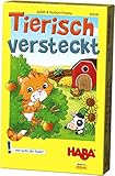 HABA 304248 - Tierisch versteckt, Kinderspielklassiker als Mitbringspiel für 2-4 Spieler von 3-99 Jahren