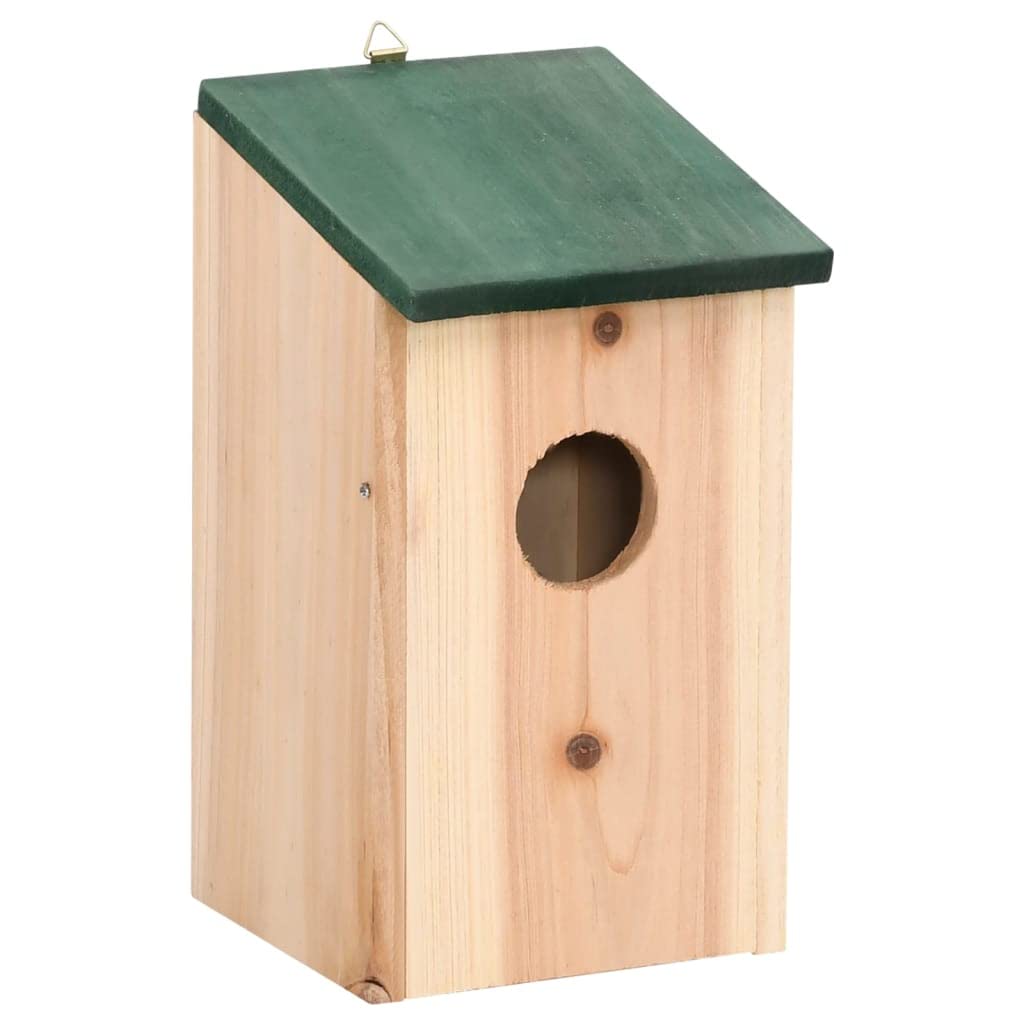 vidaXL 4 x Kiefernholz, Nistkasten, Vogelhaus, Garten, Hof, Außenbereich