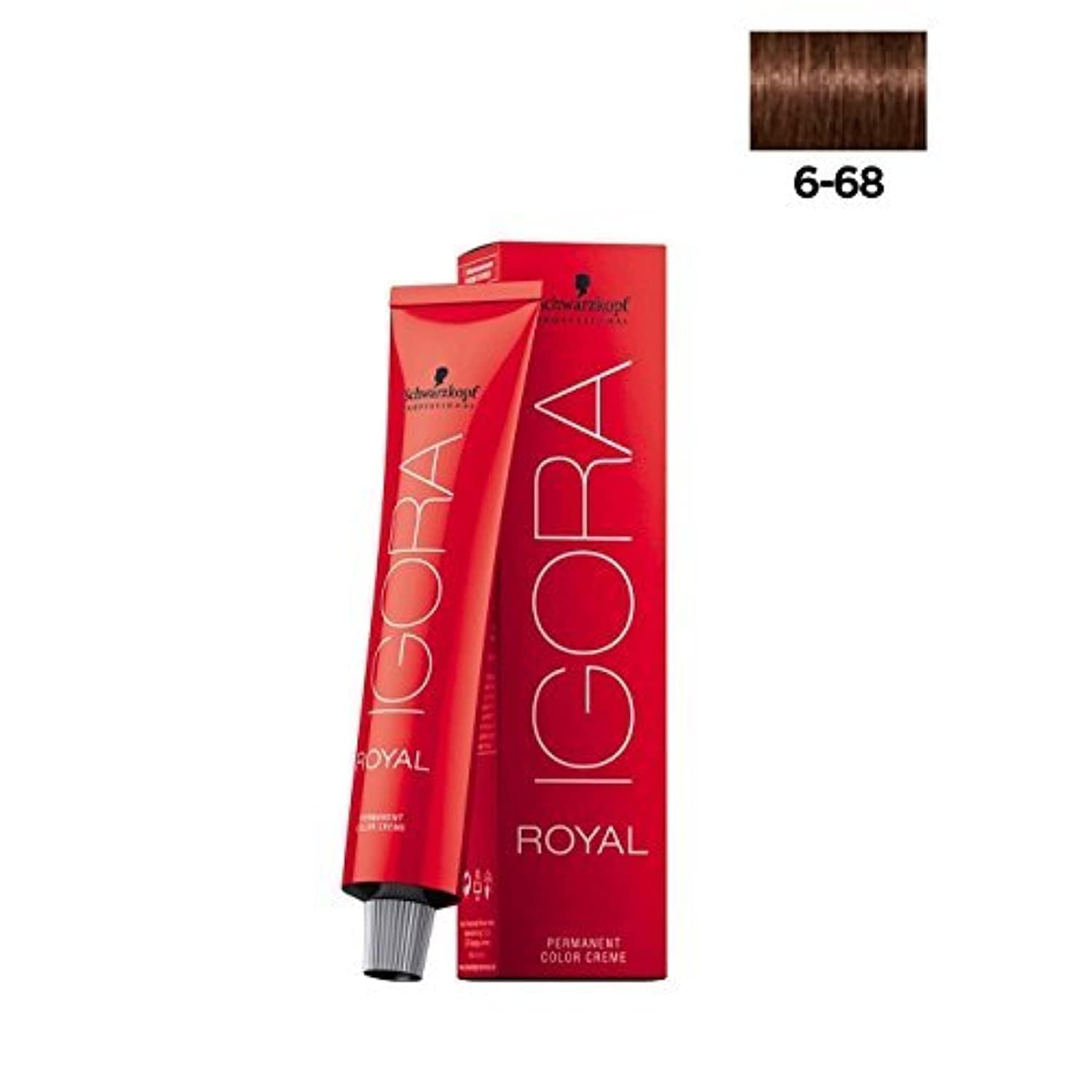 Schwarzkopf Professional Schwarzkopf Igora Royal Saç Boyası 60Ml-No - 6.68 Koyu Kumral Kızıl Kestane