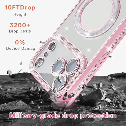 Coque iPhone 17 Pro antichoc transparente fine compatible avec charge MagSafe