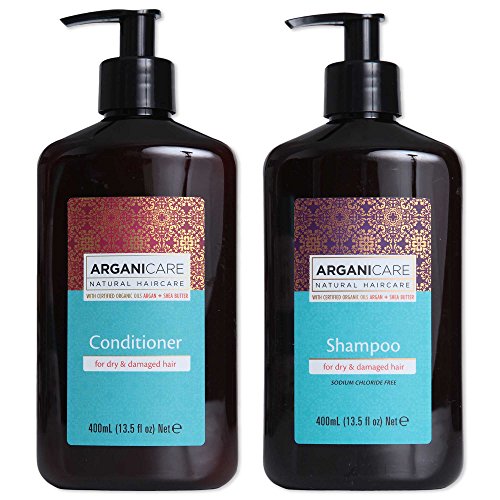 Argan Oil Shampoo Conditioner Bundle for Dry and Damaged Hair Enriched with Organic Moroccan Argan Oil and Shea Butter to leave hair vibrant and healthy Argan Oil Shampoo Conditioner Bundle for Dry and Damaged Hair Enriched with Organic Moroccan Argan Oil and Shea Butter to leave hair vibrant and healthy