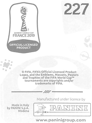 Miniatura 2 de 2019 Panini FIFA Women's World Cup France Album Stickers (Individual Sticker Only) Soccer #227 Formiga Brazil 2 Inch by 2 1/2 Inch Collectible