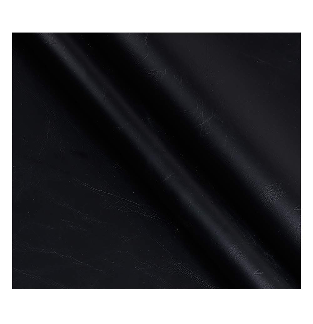 Tissu similicuir texturé noir de qualité supérieure pour tapisserie d'ameublement