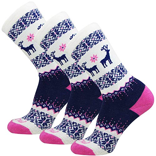 Kids Merino Wool Ski Socks – Snow Sock for Boys, Girls, Children – Snowboard