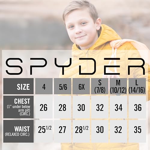 Image of Spyder Boys Puffer Jacket - Lightweight Packable Wind Water Resistant Quilted Boys Winter Coat - Cozy Insulated Winter Jacket