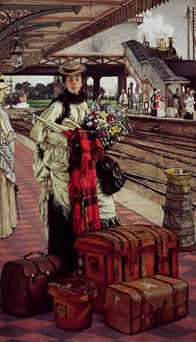 Attente à la gare Willesden Junction Jacques Tisot tableau toile 60x90