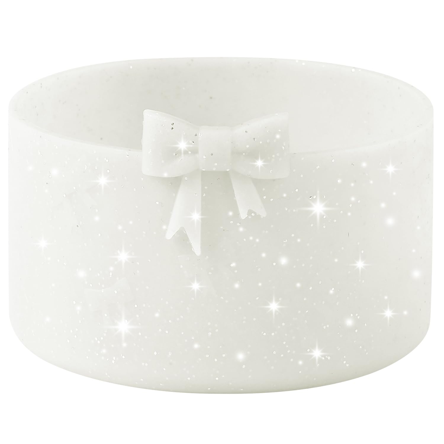 HIUSITY Bow Silicone Boot for Stanley Quencher Tumbler H2.0 30oz 40oz & IceFlow 20oz 30oz& Owala 24oz& Hydro Flask Water Bottle 12-24 oz Protective