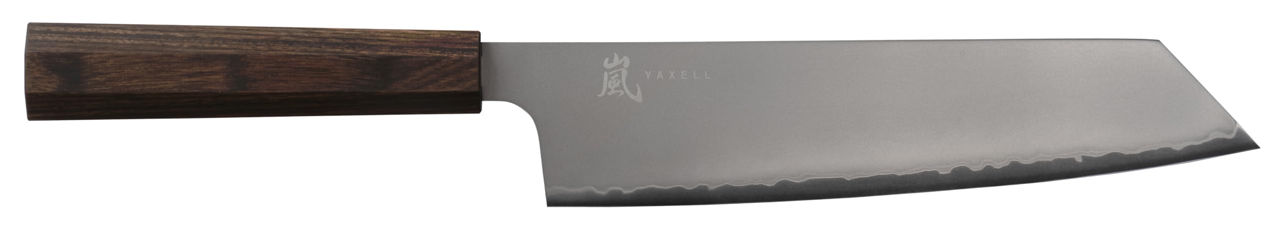 Yaxell HANA Kiritsuke nóż ze stali nierdzewnej i uchwyt z drewna Pakka w kolorze brązowym, długość: 20 cm, 34834