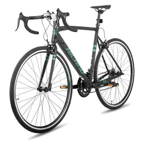 HH HILAND 700C ���[�h�o�C�N �V�}�m��14�i�ϑ� ���y�ʃA���~�t���[�� �L�����p�[�u���[�L �h���b�v�n���h�� �ʋ� �ʊw �X���