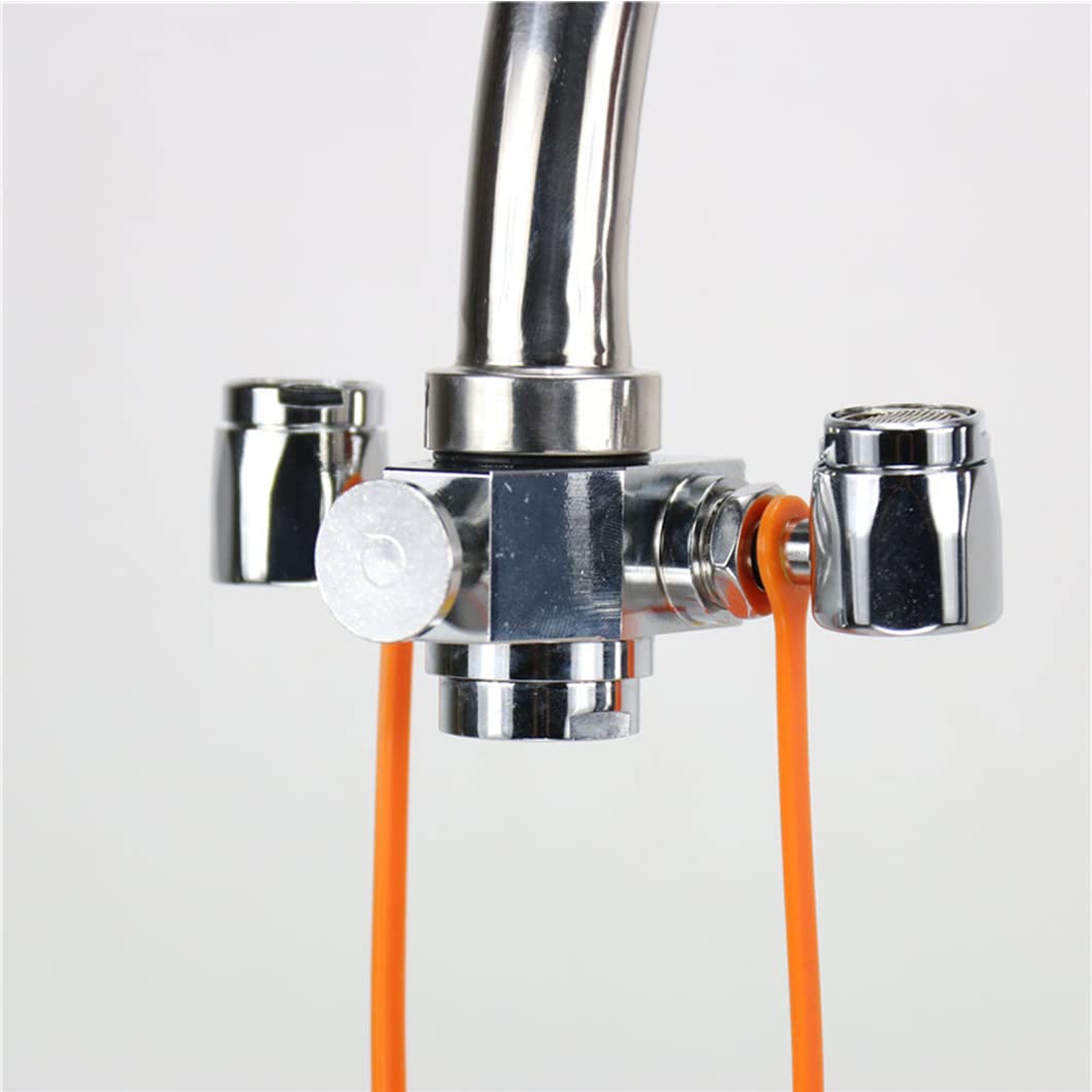 Lavaocchi D'Emergenza Da Rubinetto | Doppio Ugello In Acciaio INOX 304 Per Sicurezza - Foto 12