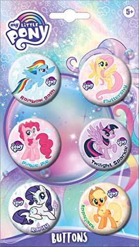 Ata-Boy My Little Pony Character Assortment Set of 6 1.25\" Collectible Buttons - Thumbnail 3