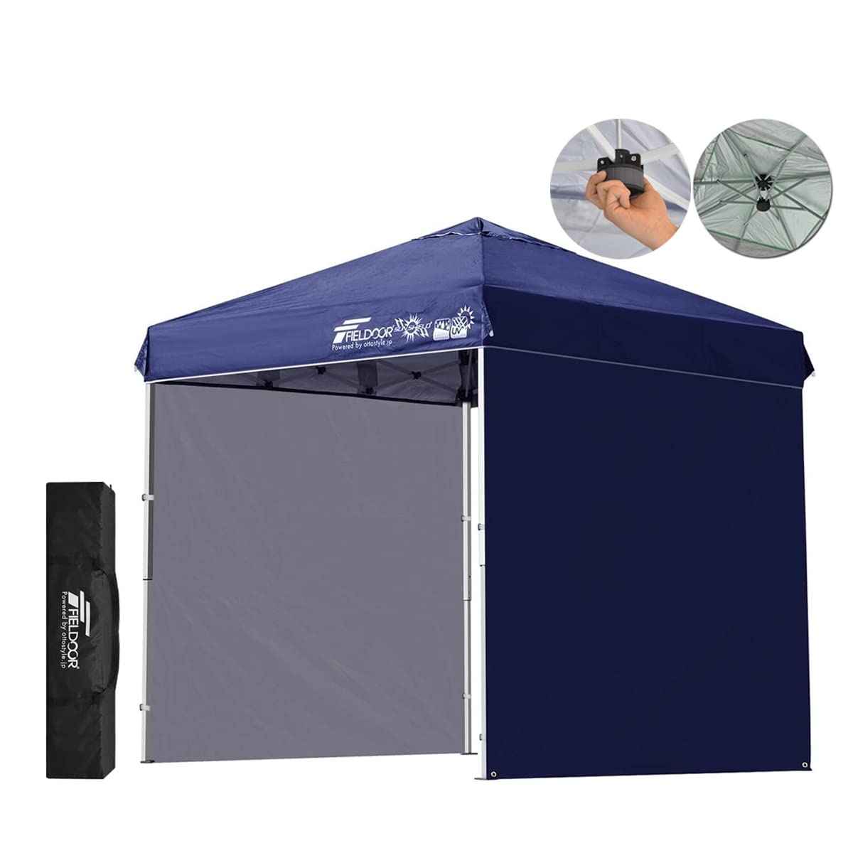 Amazon | FIELDOOR 組立て簡単!! 2.0×2.0m ワンタッチタープ