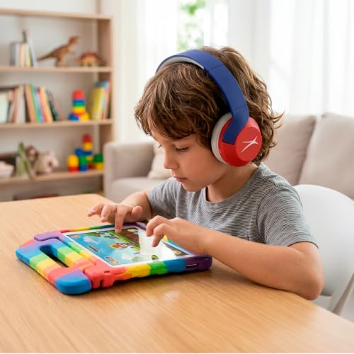 Image of Altec Lansing Kid Safe Noise Cancelling Wireless Headphones 15H Battery, 85dB Volume Limit, Foldable Design Powerful Sound, Active Noise Cancellation Perfect for Kids Ages 7+