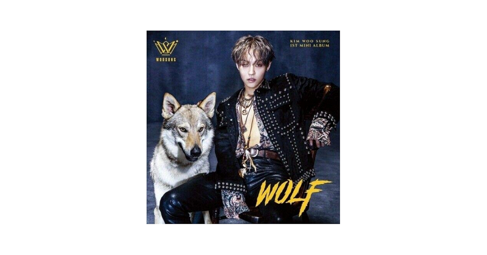 KIM WOOSUNG The Rose Wolf' 1st Mini Solo Debut Album CD + 1p