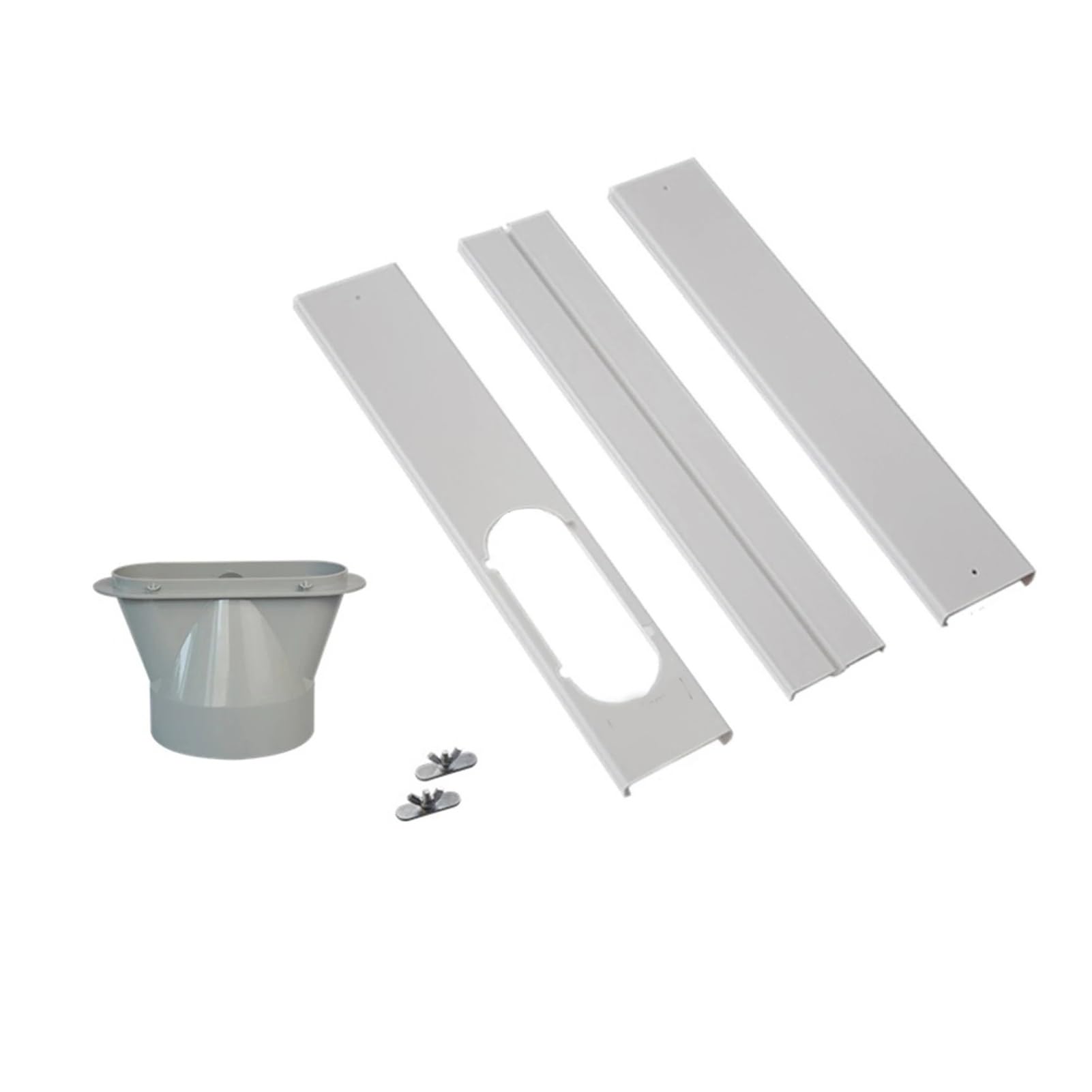 NTOLFCS 55cm Air Conditioner Window Kit 13-15cm Adjustable Window Seal Plate Set for Portable Air Conditioner(3pcs 13CM)(3pcs 13cm)