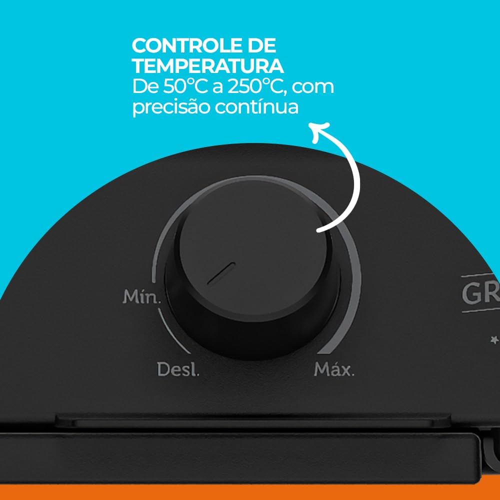 Churrasqueira Elétrica Cadence Grill Menu - 127V