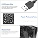 XMSJSIY USB Powered Fan Router Cooling Fan 1800RPM Radiator PC Case Fan 120mm 5V with ON/Off Switch for Router Modem Receiver DVR PlayStation TV Box - 1PCS