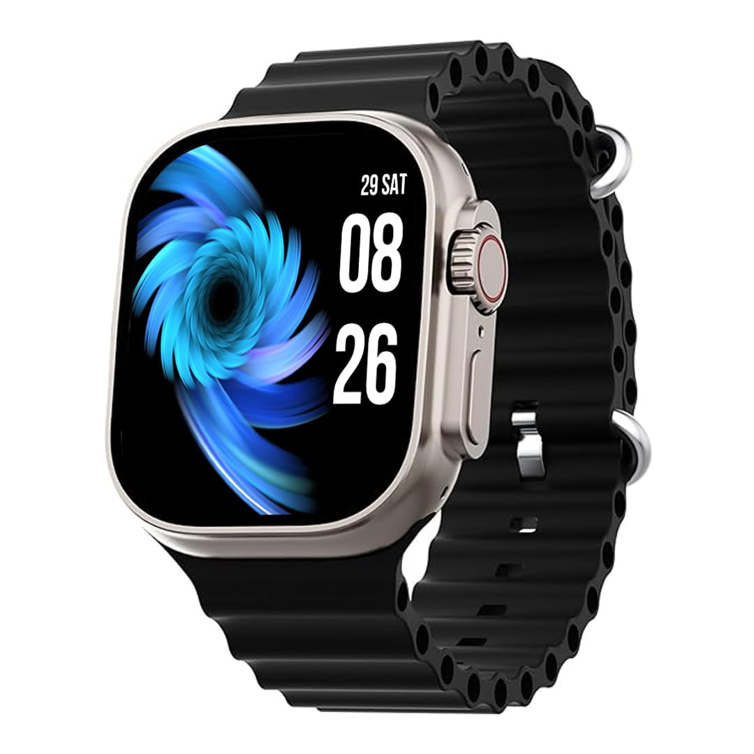 Punnk Funnk® Present 1.83" NovusSync Biggest Display Smart Watch with Bluetooth Calling, Voice Assistant & Sports Modes, 8 Unique UI Interactions, SpO2, 24/7 Heart Rate Tracking (Black) (B0CBX93JV6) Amazon Price History, Amazon Price Tracker
