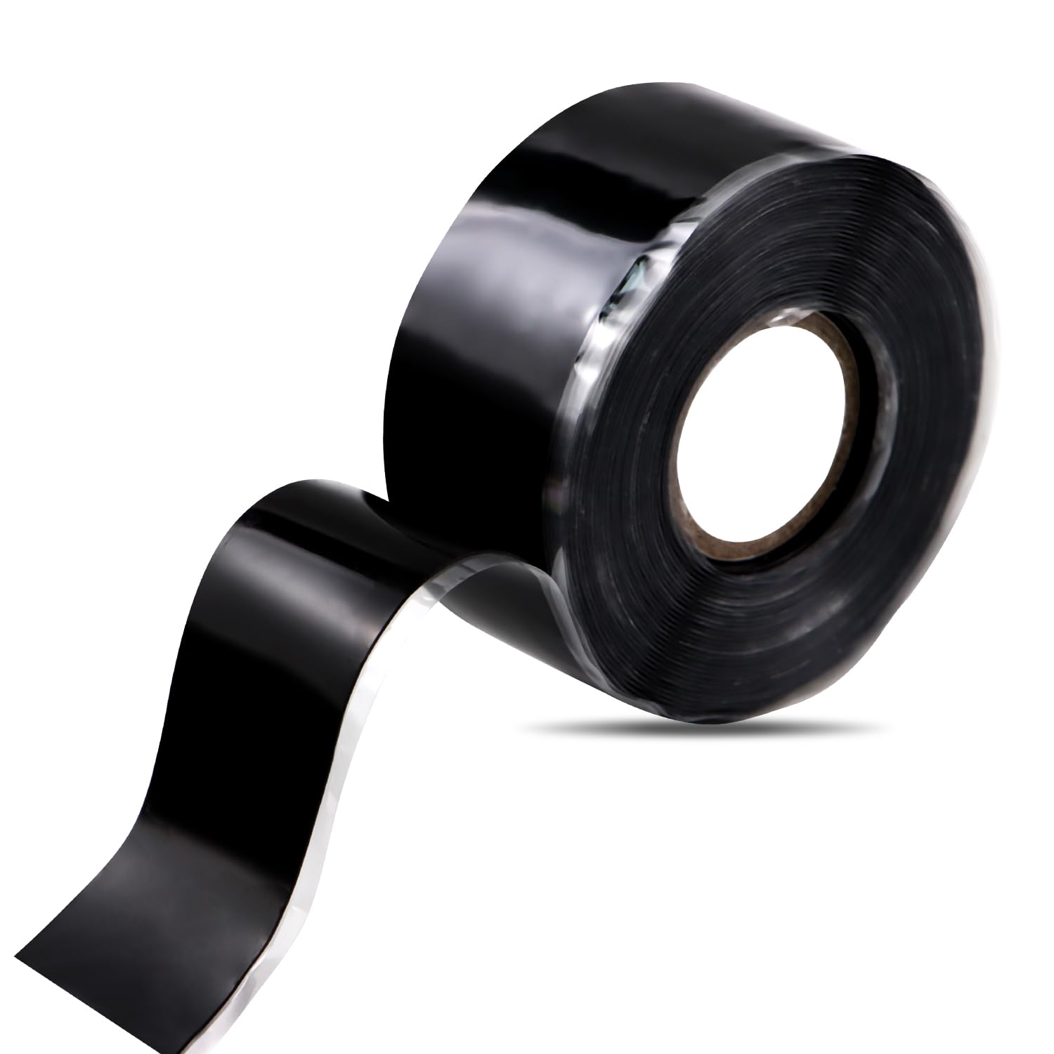 Self Fusing Silicone Tape 1''x16.4 FT Waterproof Self-Amalgamating Repair Tape for Plumbing, Hose, Pipeline & Electrical Cable Winding Emergency Leak Seal for Hot Cold Pipes (0.5mm Thickness)