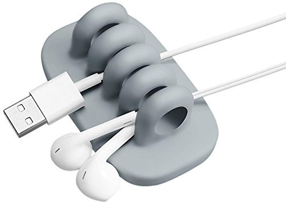 Quirky PCORP-GY01 Cordies Pop Wire and Cable Organizer, Grey