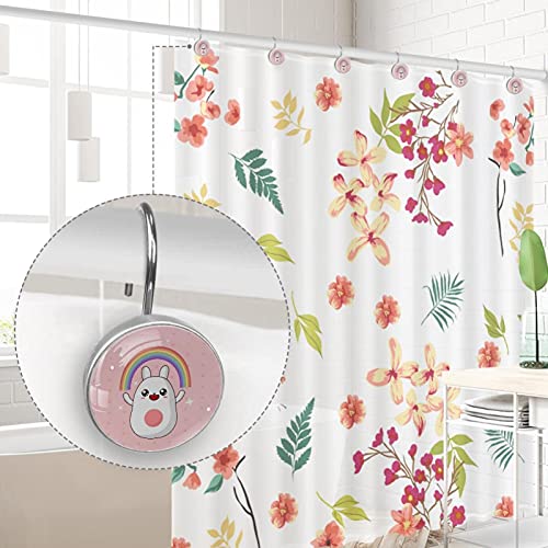 Crochets de rideau de douche acier inoxydable étoile et arc-en-ciel - 5